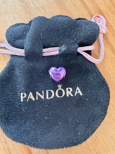 Pandora purple heart - pandora, charm
