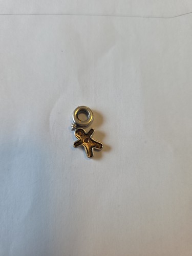 Pandora silver gingerbread man - gingerbread,