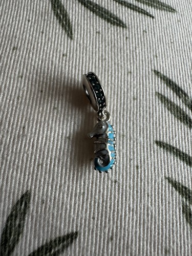 Pandora silver blue seahorse - silver,