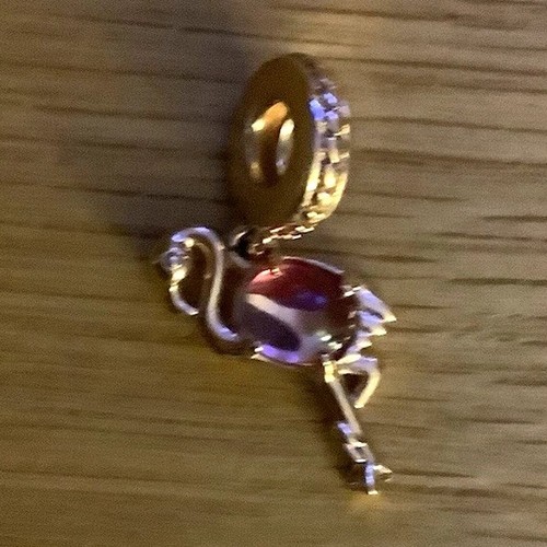 Pandora signed flamingo dangle - pandora,