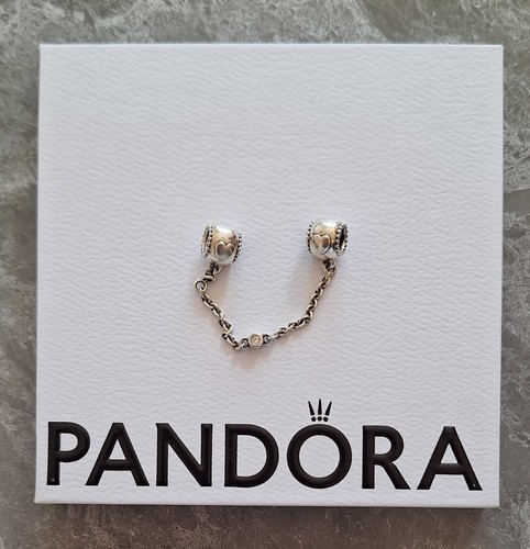Pandora safety chain - safety, embossed