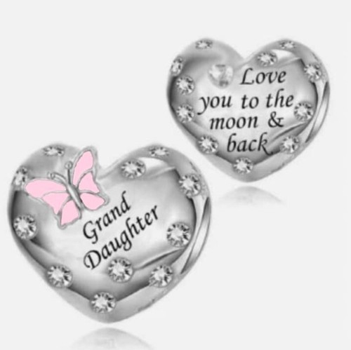 Granddaughter pink butterfly - granddaughter,