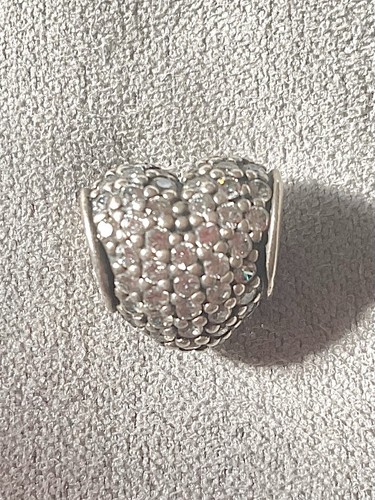 Pandora charm crystal heart - charm,