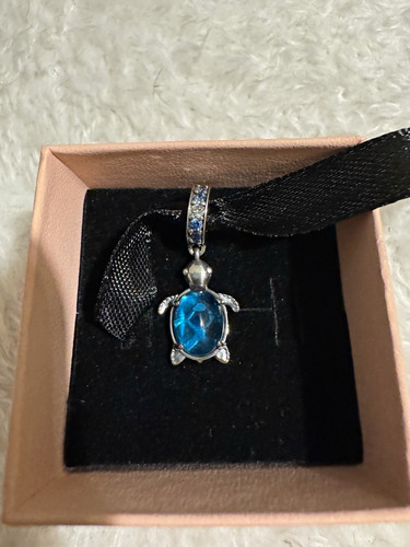 Pandora blue oval murano - ,