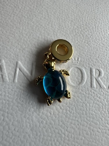Pandora blue gold murano - &,