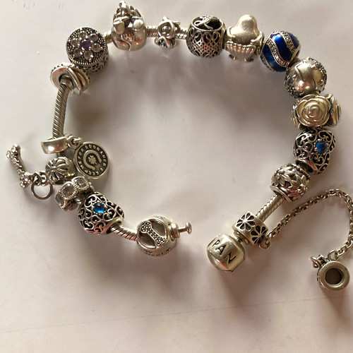 Pandora signed silver snake - pandora,