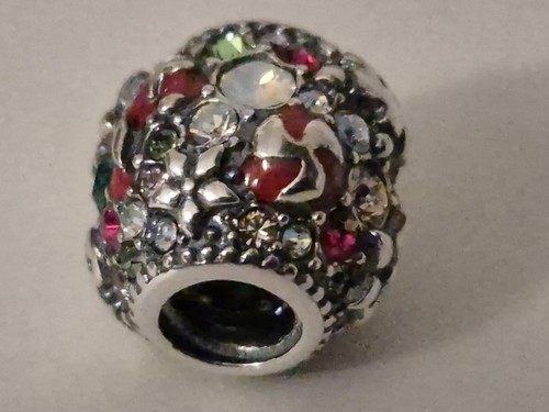 Pandora sparkly beaded charm - pandora,