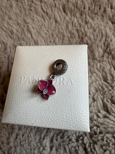 Pandora genuine orchid - orchid, charm
