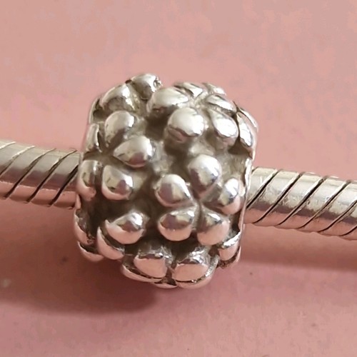 Pandora flower silver bead - silver,